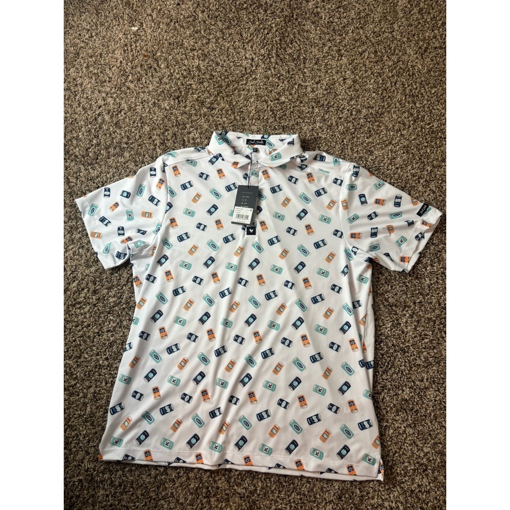 NWT Bad Birdie Men's‎ Core Short Sleeve Golf Polo "Crushable" Size XXL